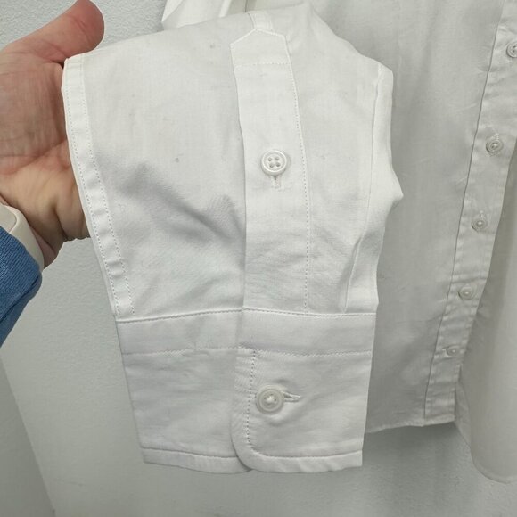 J. Crew Women's Size 8 Wren slim shirt in stretch cotton poplin Preppy Chic NWT - Picture 6 of 10